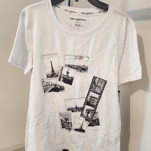 Karl Lagerfeld White & Black T-shirt